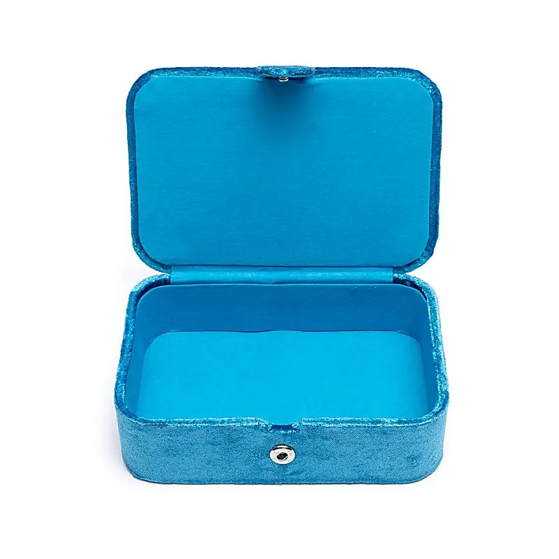 Blue Eye of Providence Velvet Jewellery & Tarot Box