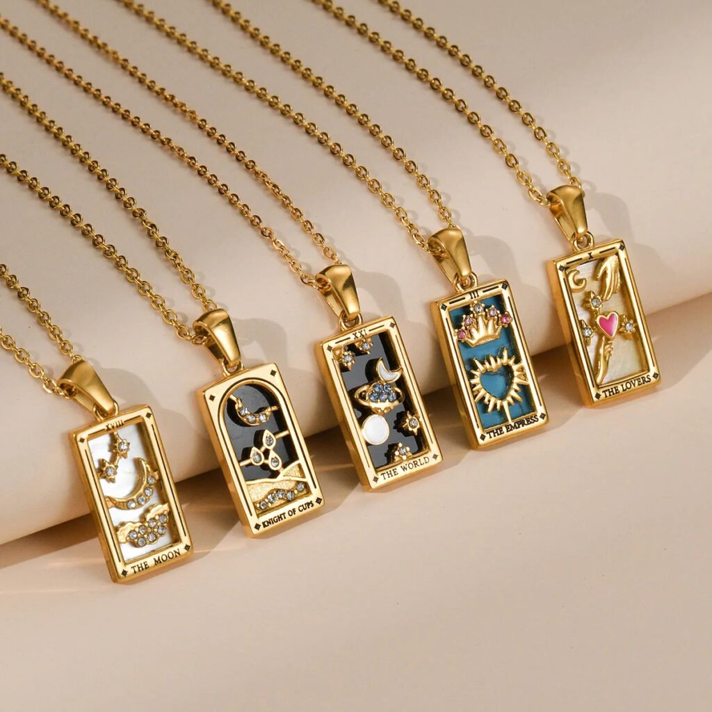 Mystic Tarot Card Pendant Necklace