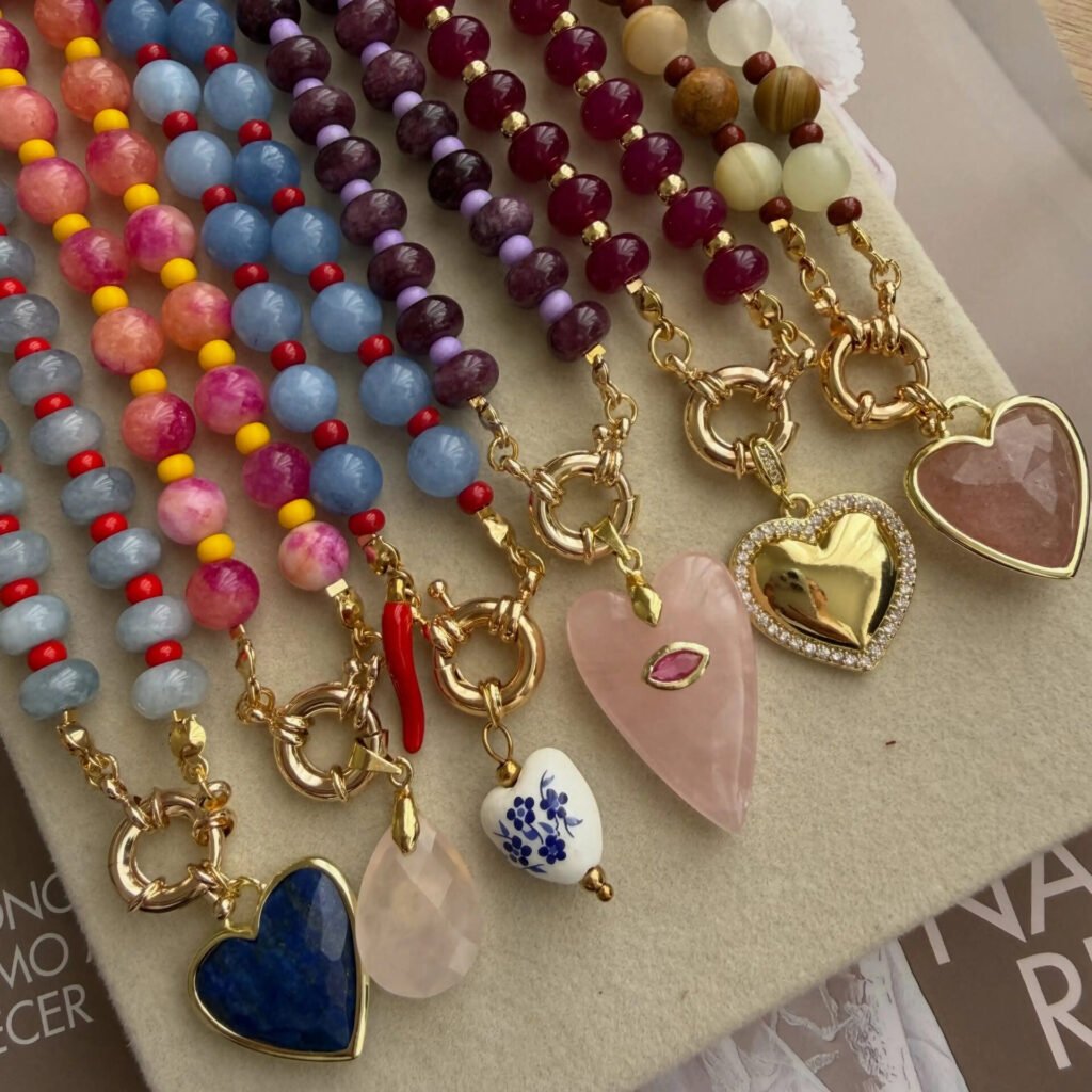 Colorful Gemstone Beaded Necklace