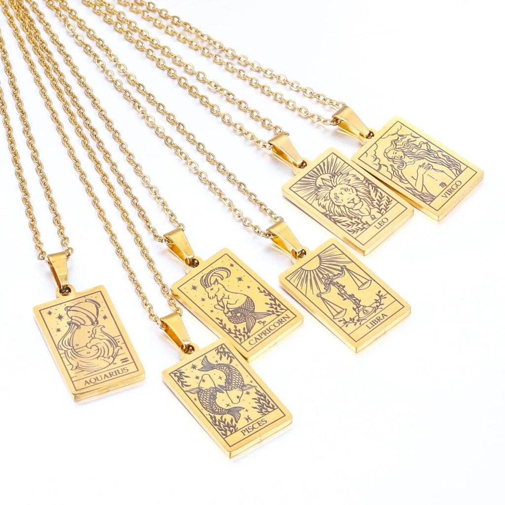 Zodiac Sign Pendant Necklace